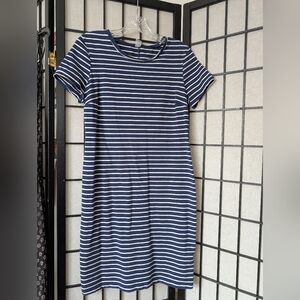 Old Navy Blue and White Striped Dress